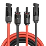 Câble solaire 6 mm² – bobines rouge et noire 100 m