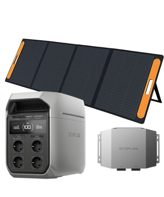 EcoFlow DELTA 3 Plus + panneau pliable 300W + chargeur alternateur 600W