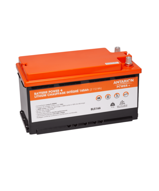 Batterie lithium Antarion POWER+ 165 Ah chauffante