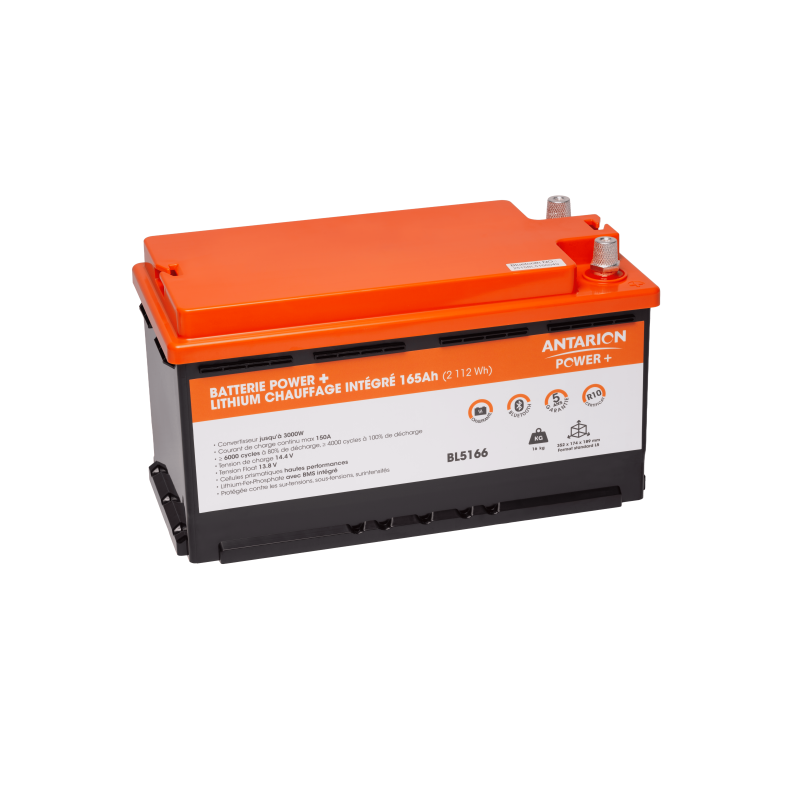 Batterie lithium Antarion POWER+ 165 Ah chauffante