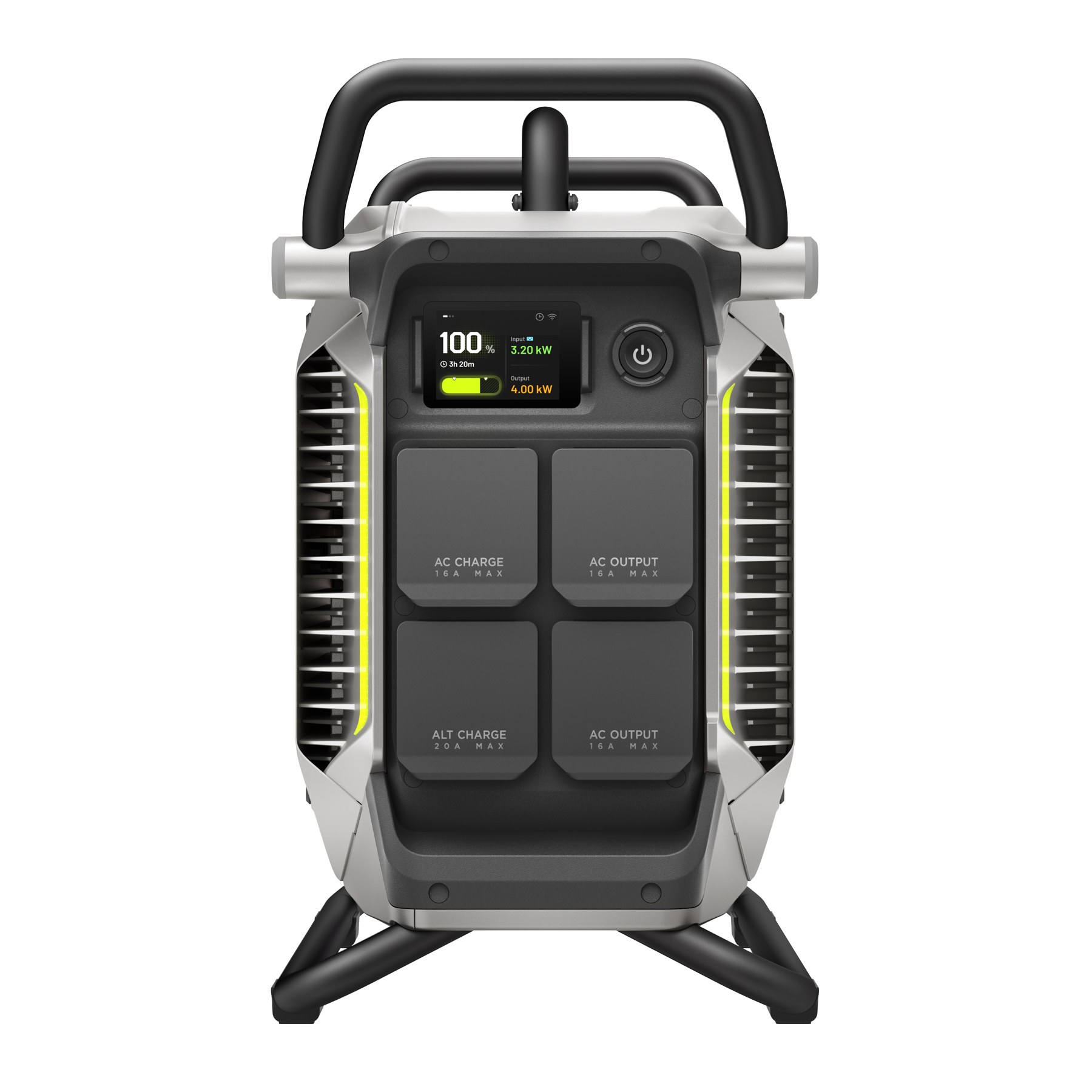EcoFlow PowerRock 4000 — écran et connectiques en face avant