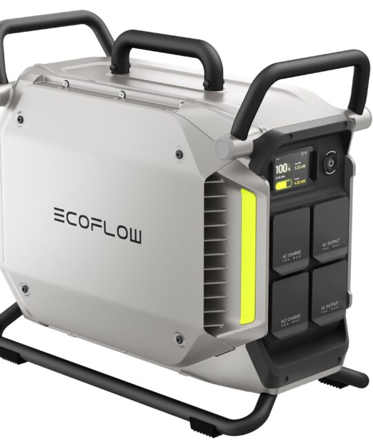EcoFlow PowerRock 4000 — station d’énergie professionnelle, vue de trois quarts